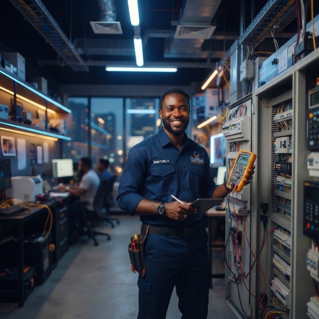 Verified Nigerian electrician ready to help